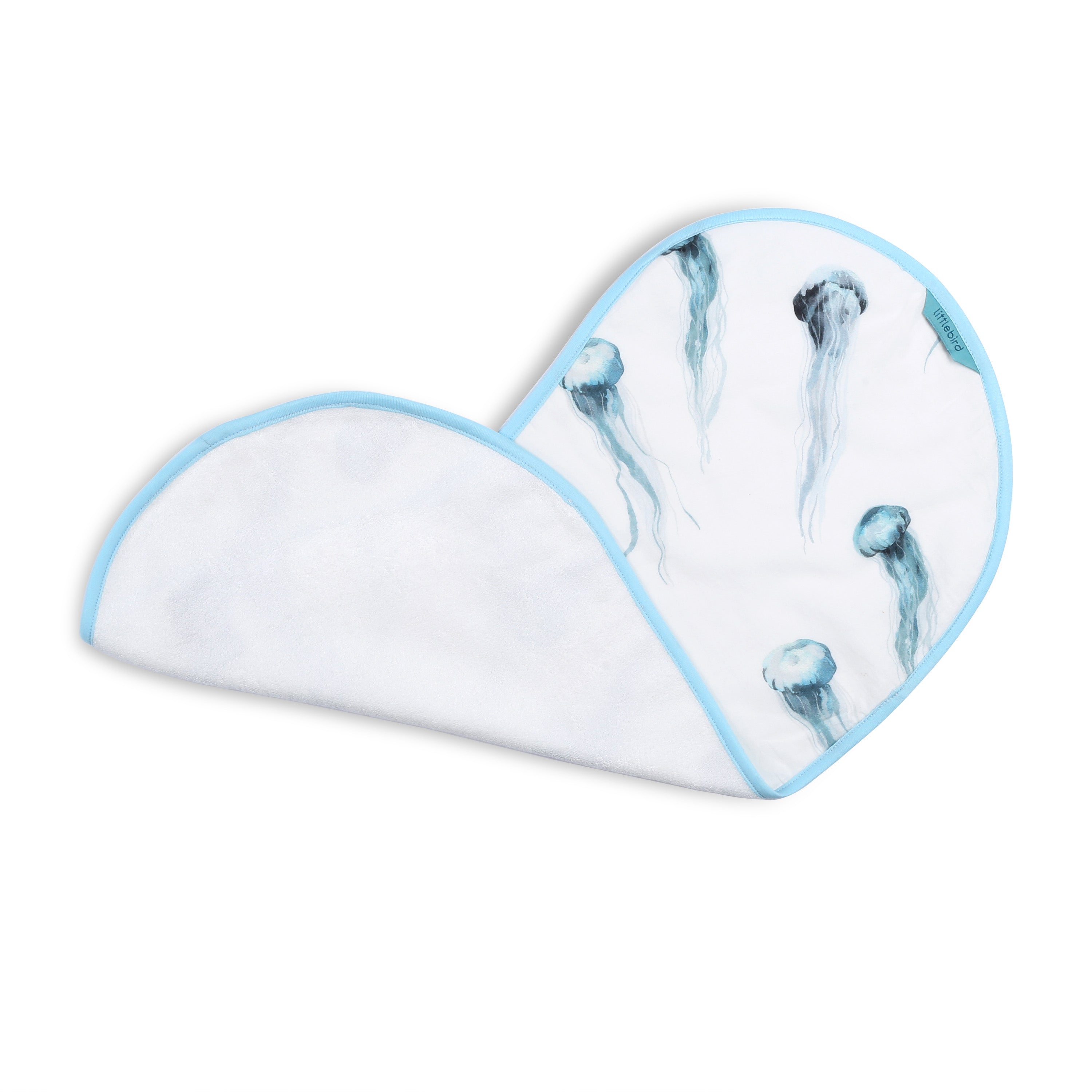 Jellyfish Life Burping Cloth Bib
