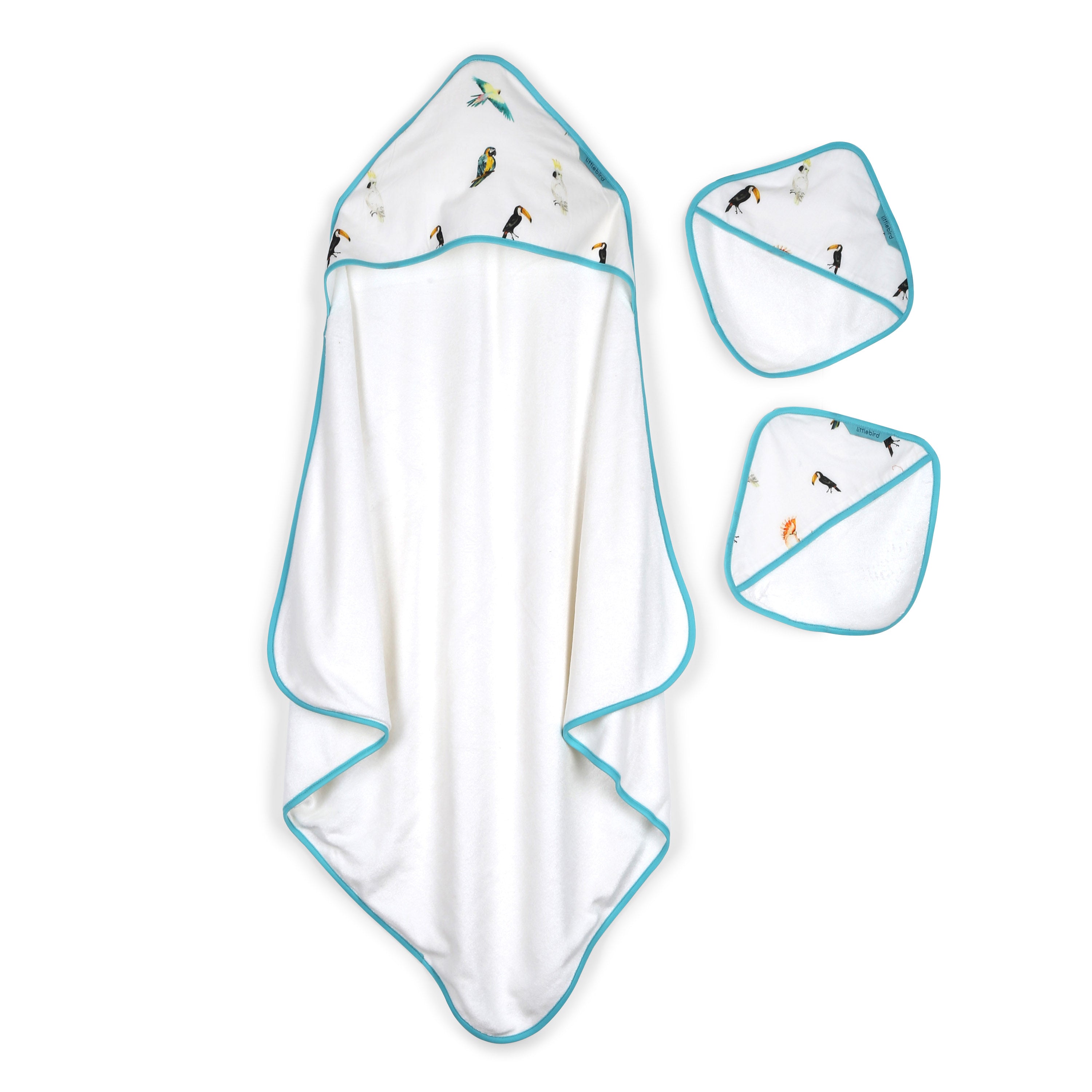 Birds of Paradise- Hooded Bamboo Towel Set