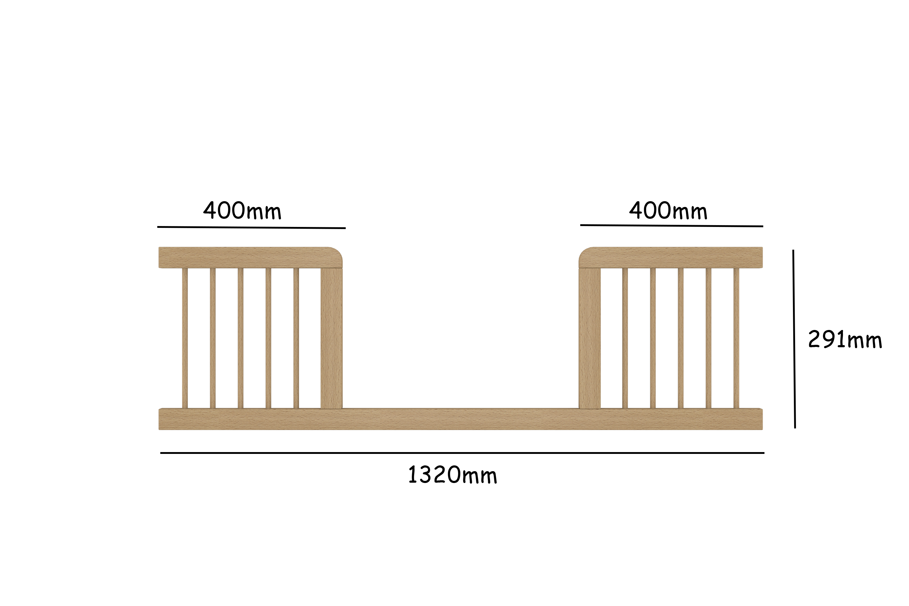 Toddler Bed Conversion Kit for Elegant Crib with Drawers