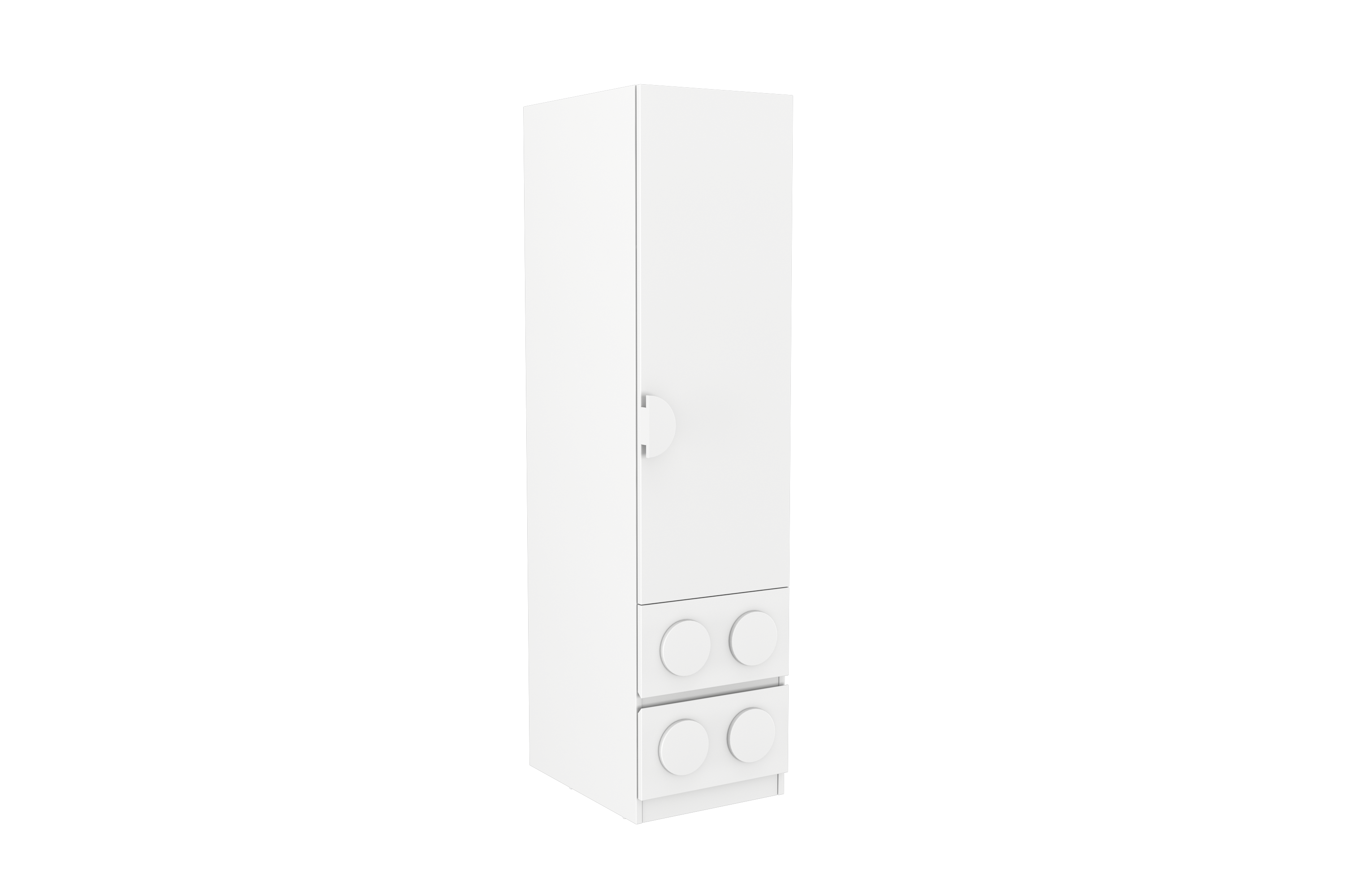 Lego Inspired Single Door Wardrobe