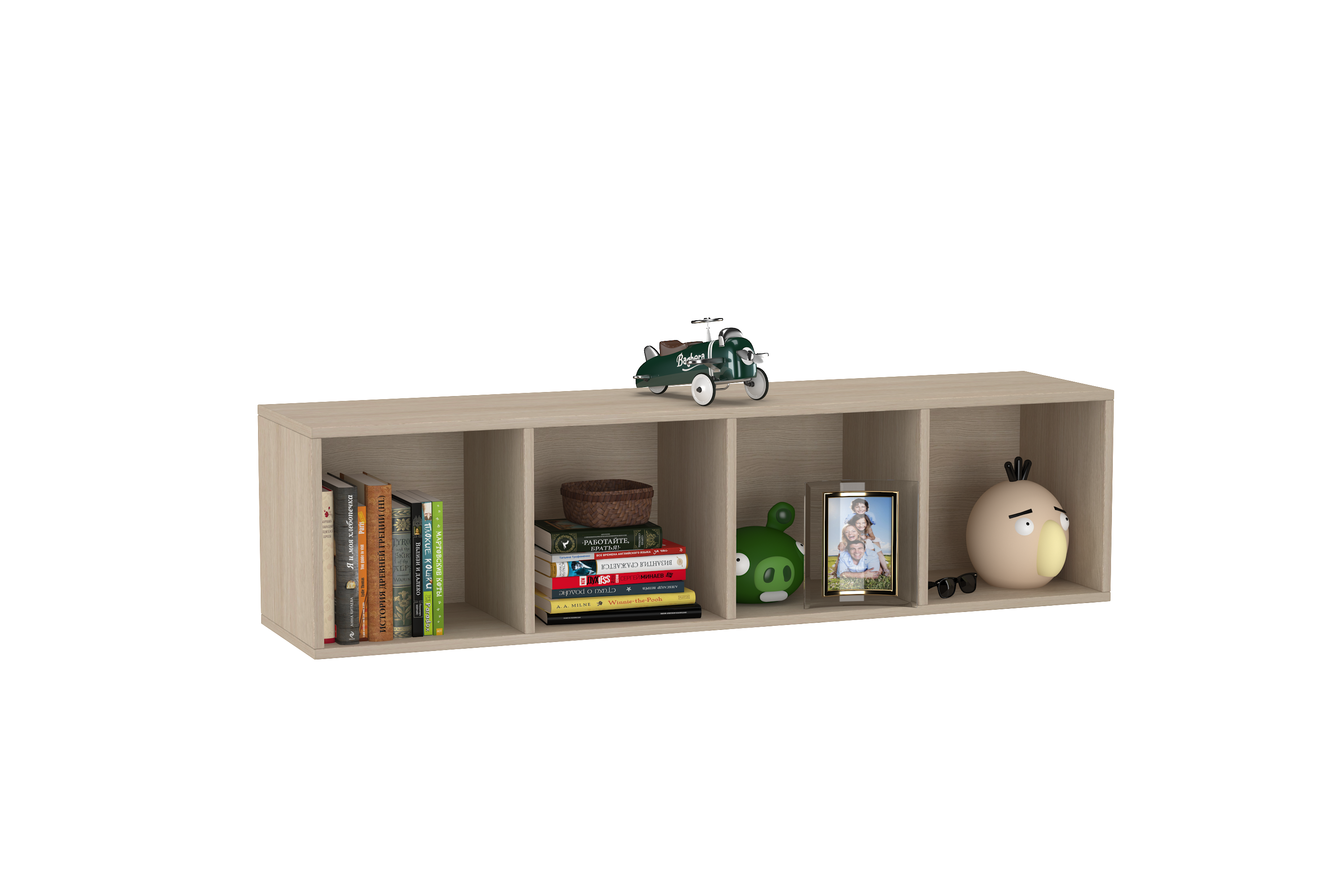 Montessori 4x1 Shelves In oak & Acacia Laminate