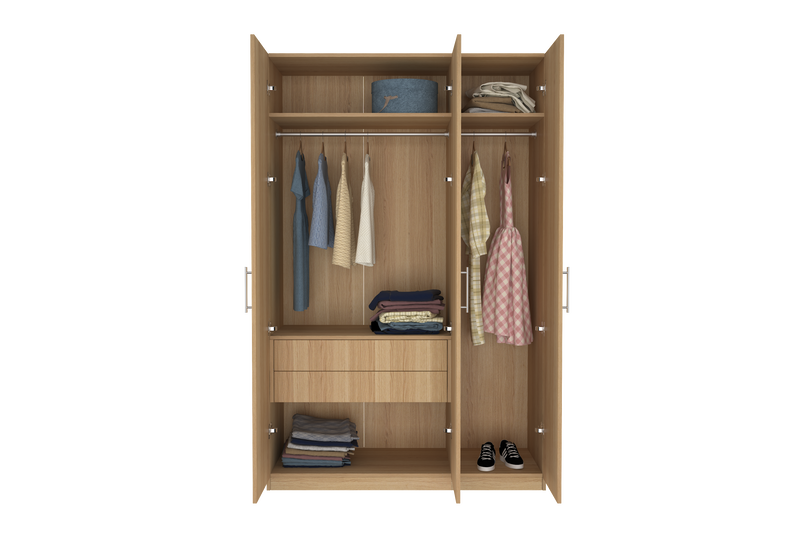 Elegant Three Door Wardrobe D4