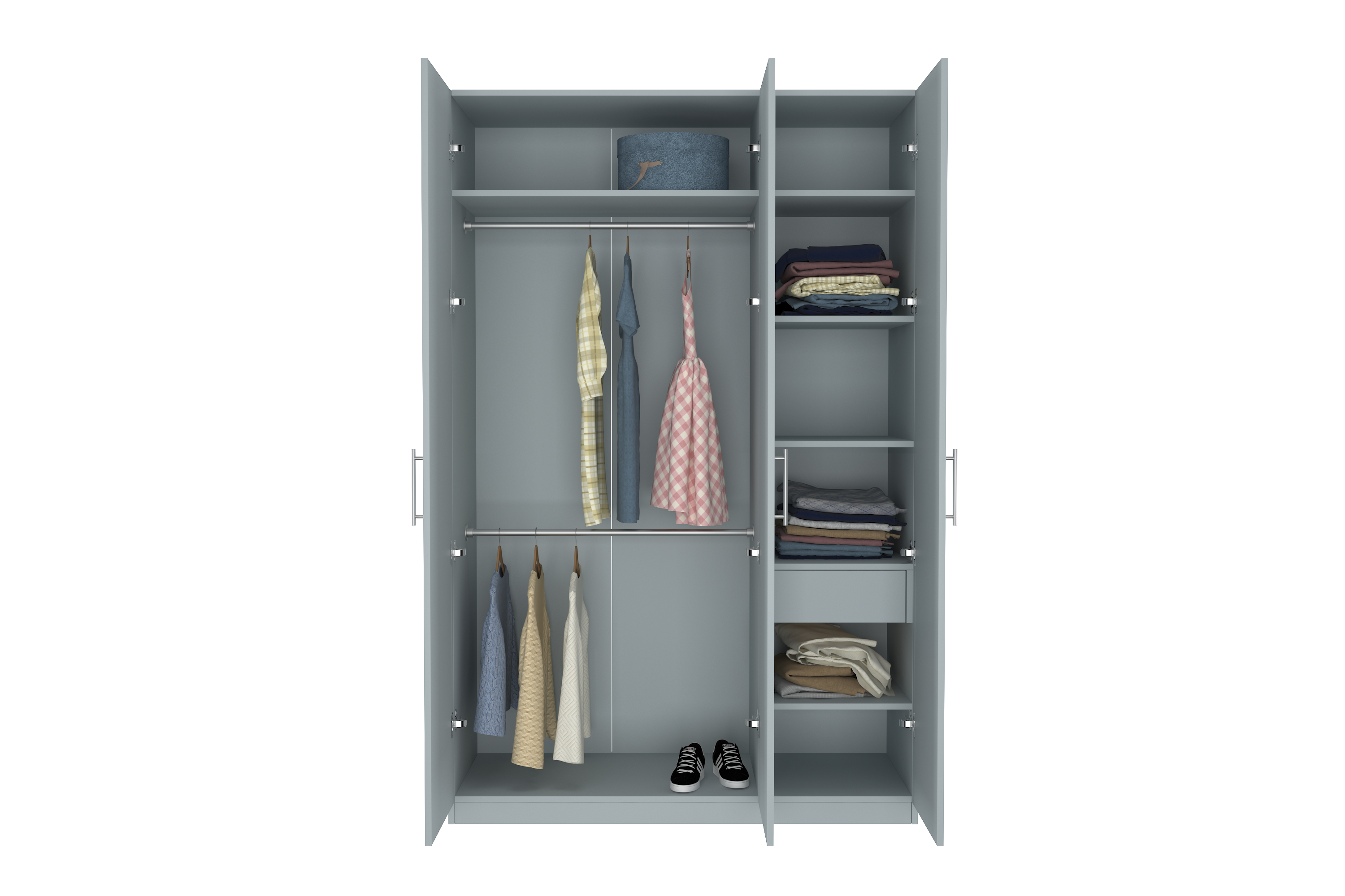 Elegant Three Door Wardrobe D3