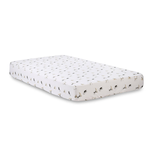 Monkey Life- Fitted Cot Sheets in Organic Cotton