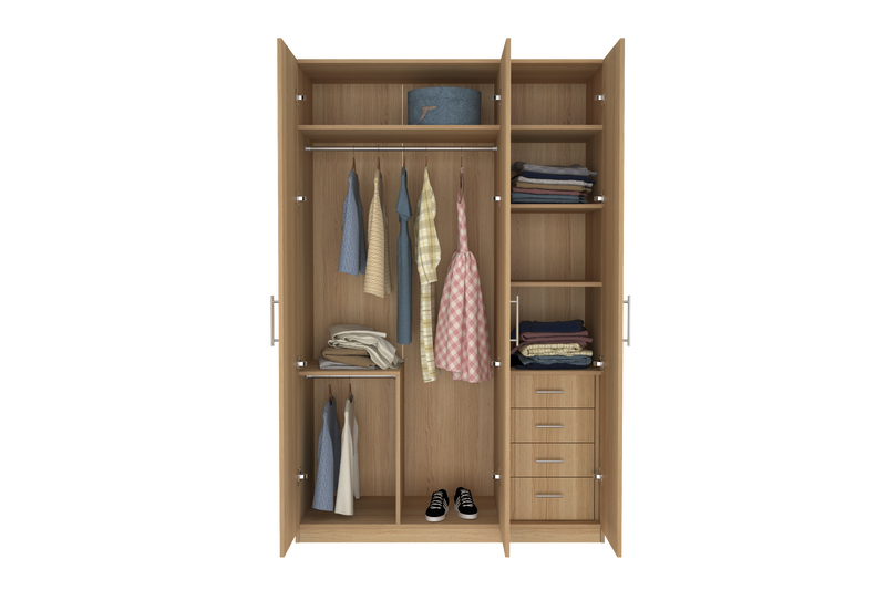 Elegant Three Door Wardrobe D5