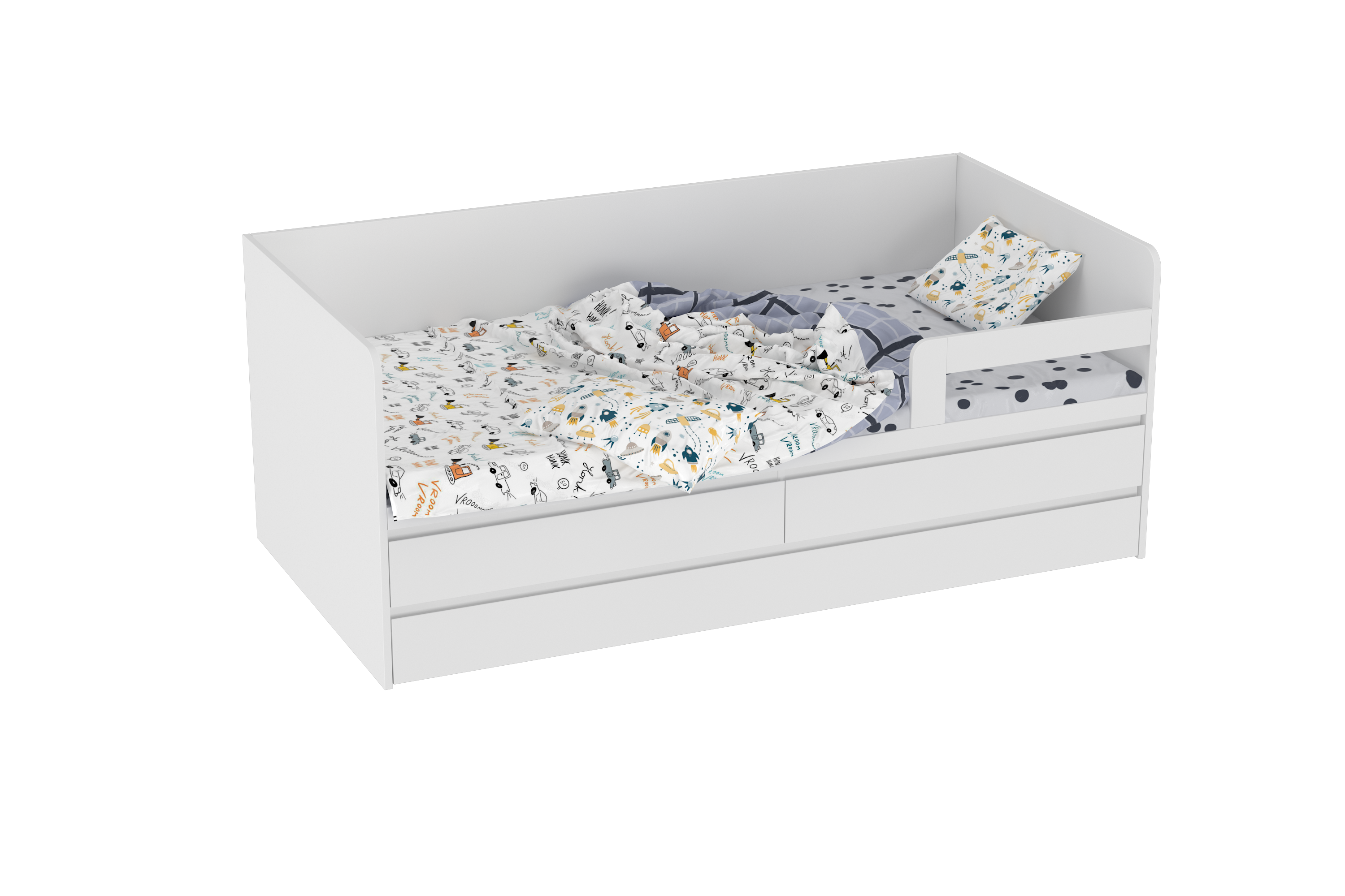 Vanilla Toddler Bed Option-2