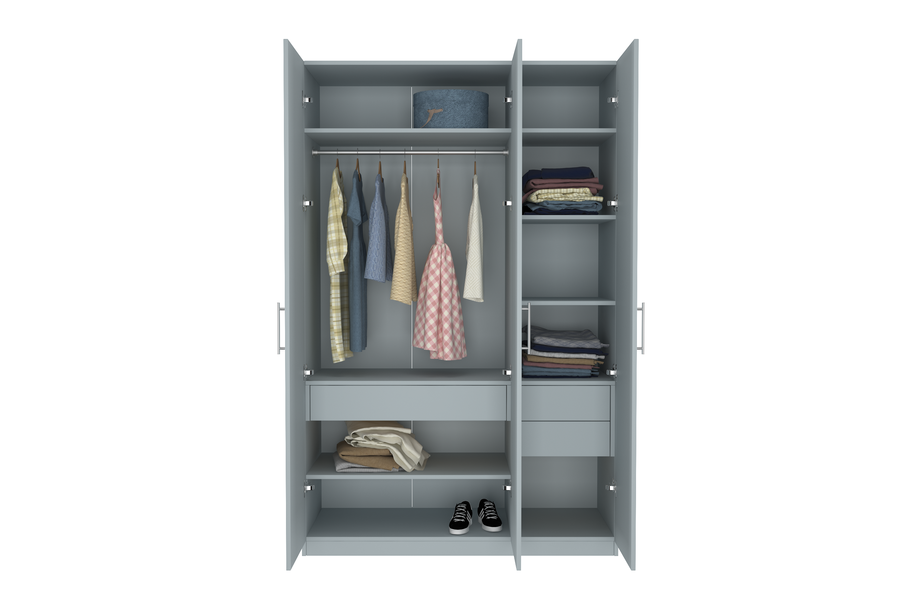 Elegant Three Door Wardrobe D2