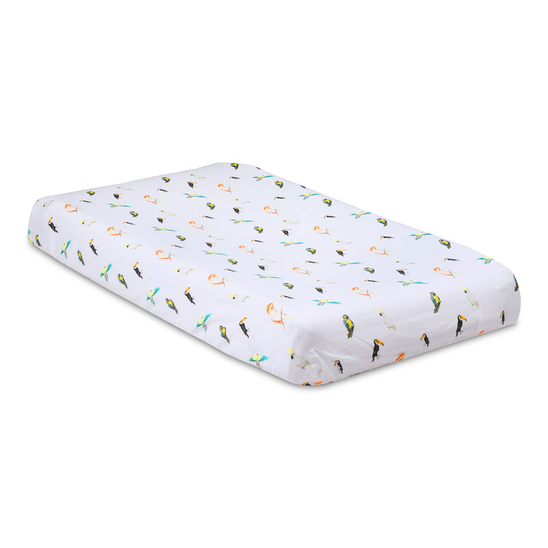 Bird Life- Fitted Changing Pad Sheets in Organic Cotton