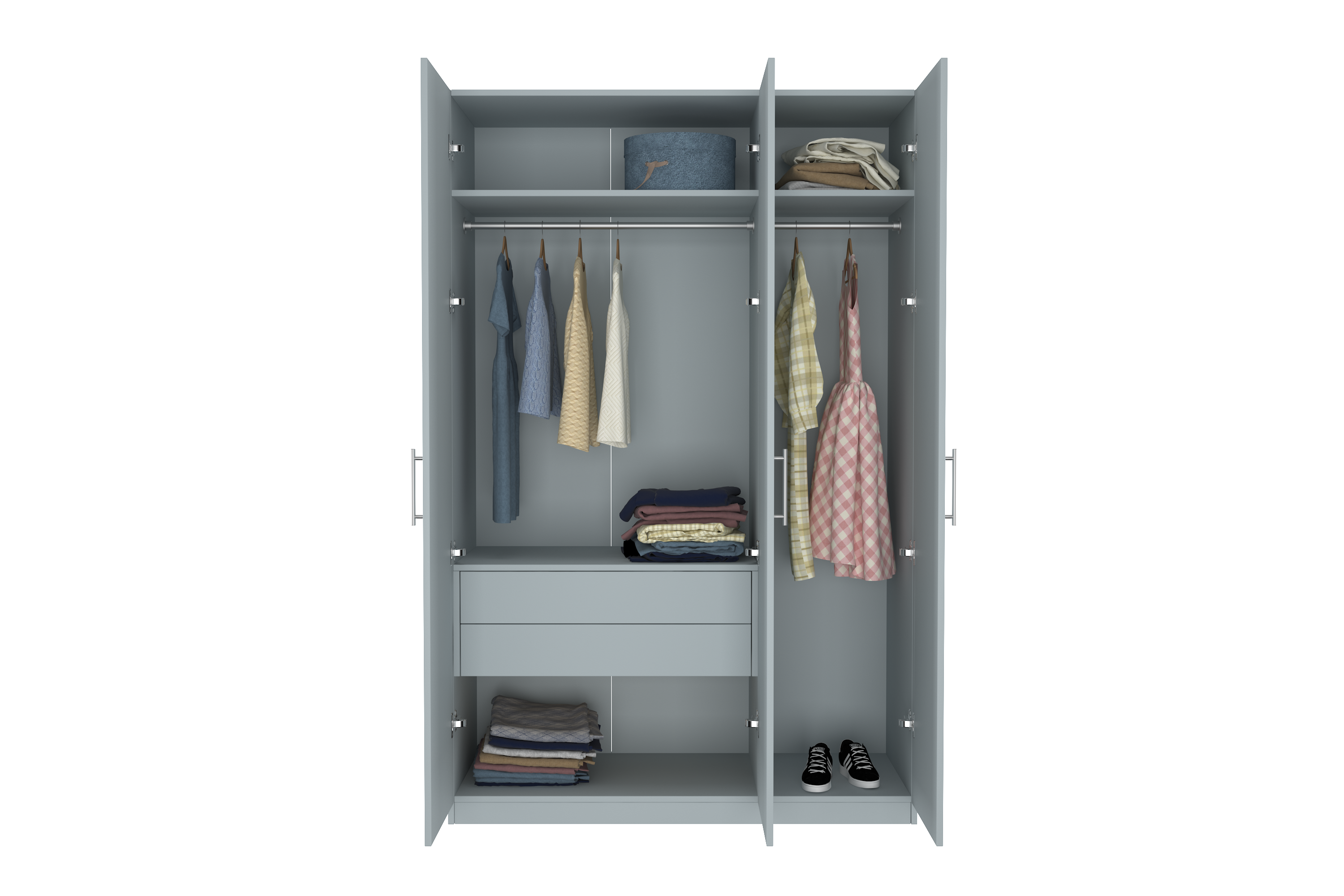 Elegant Three Door Wardrobe D4
