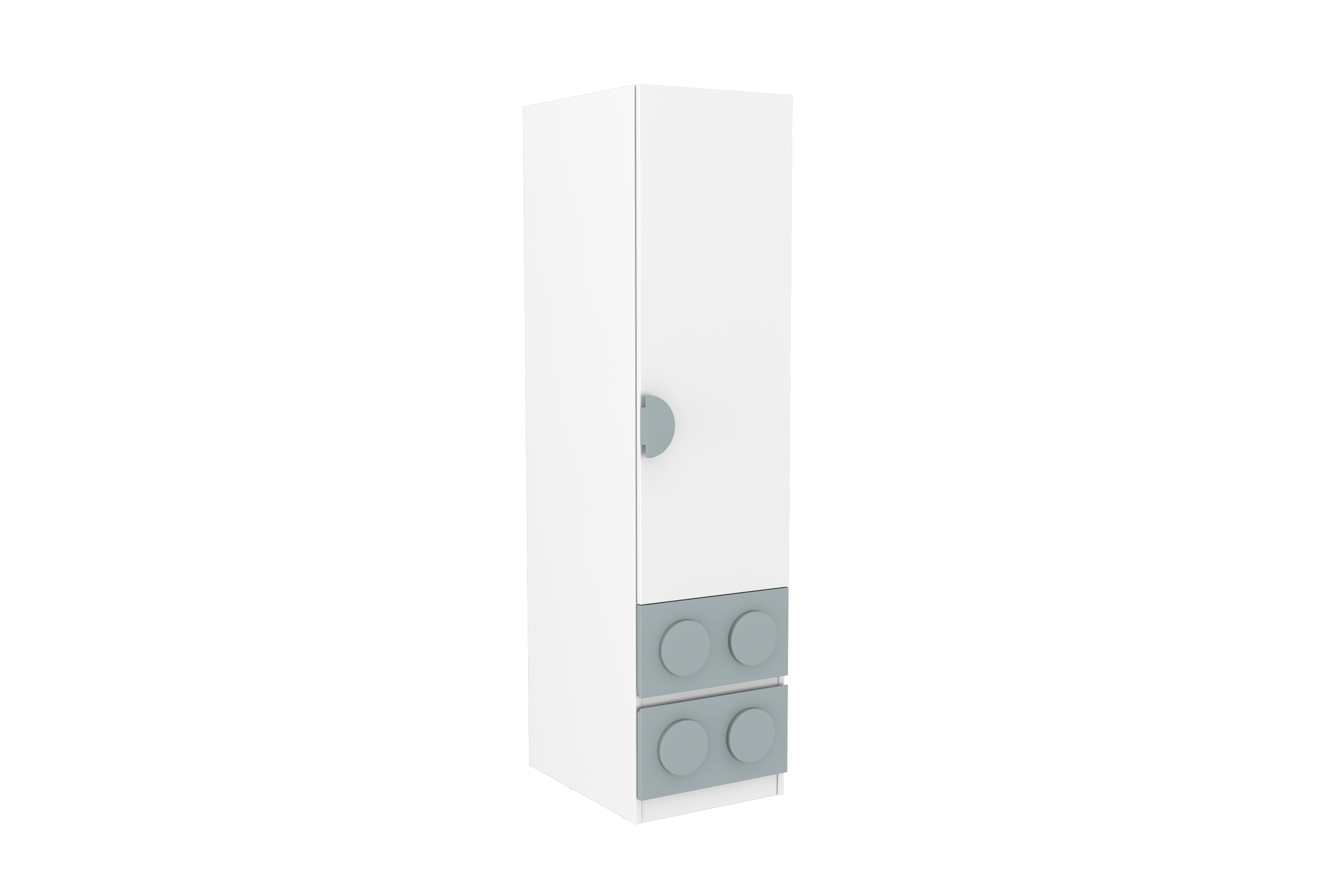 Lego Inspired Single Door Wardrobe