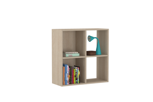 Montessori 2x2 Shelves In Oak & acacia laminate