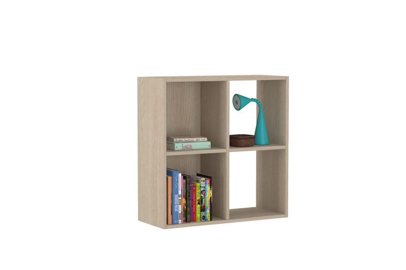 Montessori 2x2 Shelves In Oak & acacia laminate
