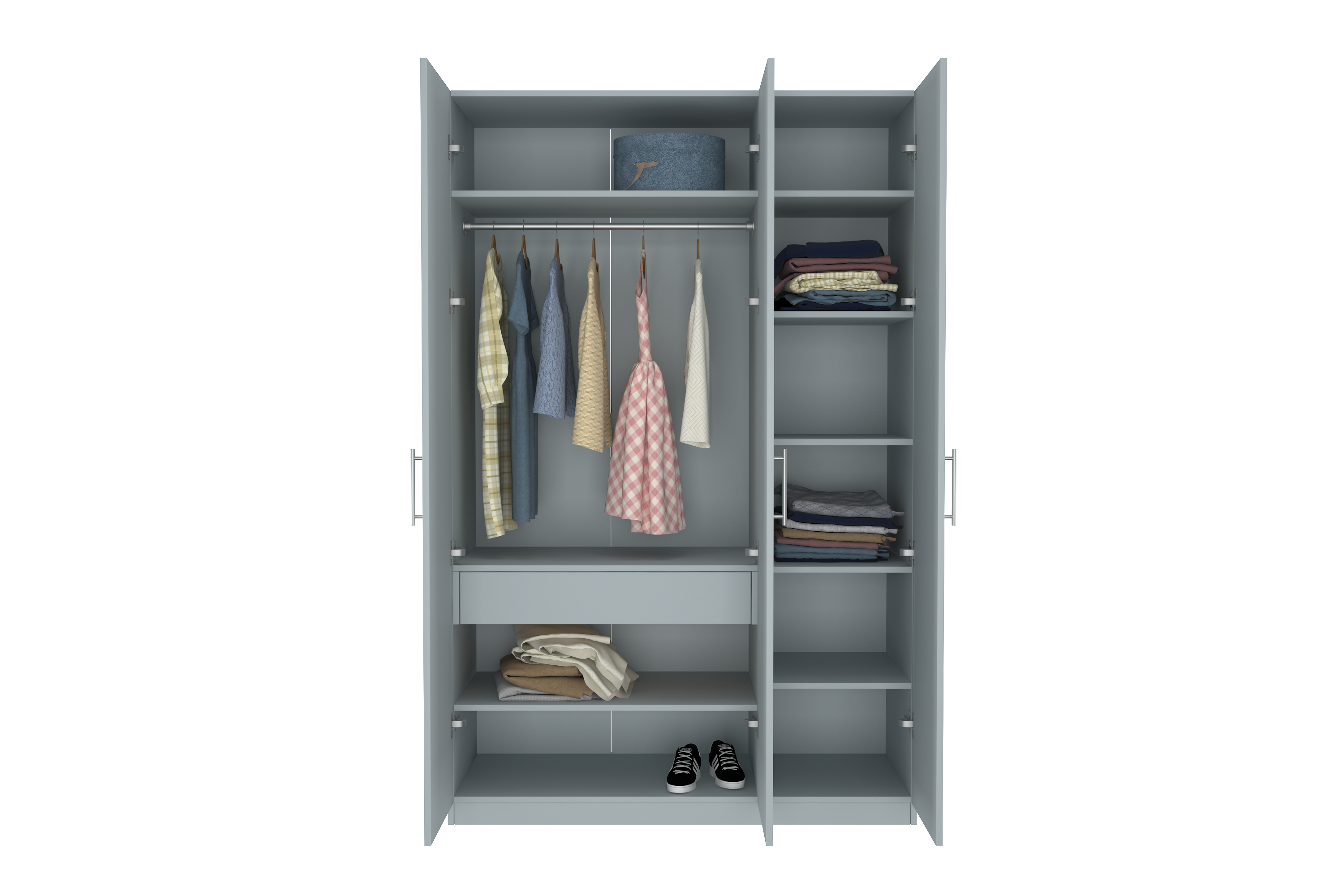 Elegant Three Door Wardrobe D1