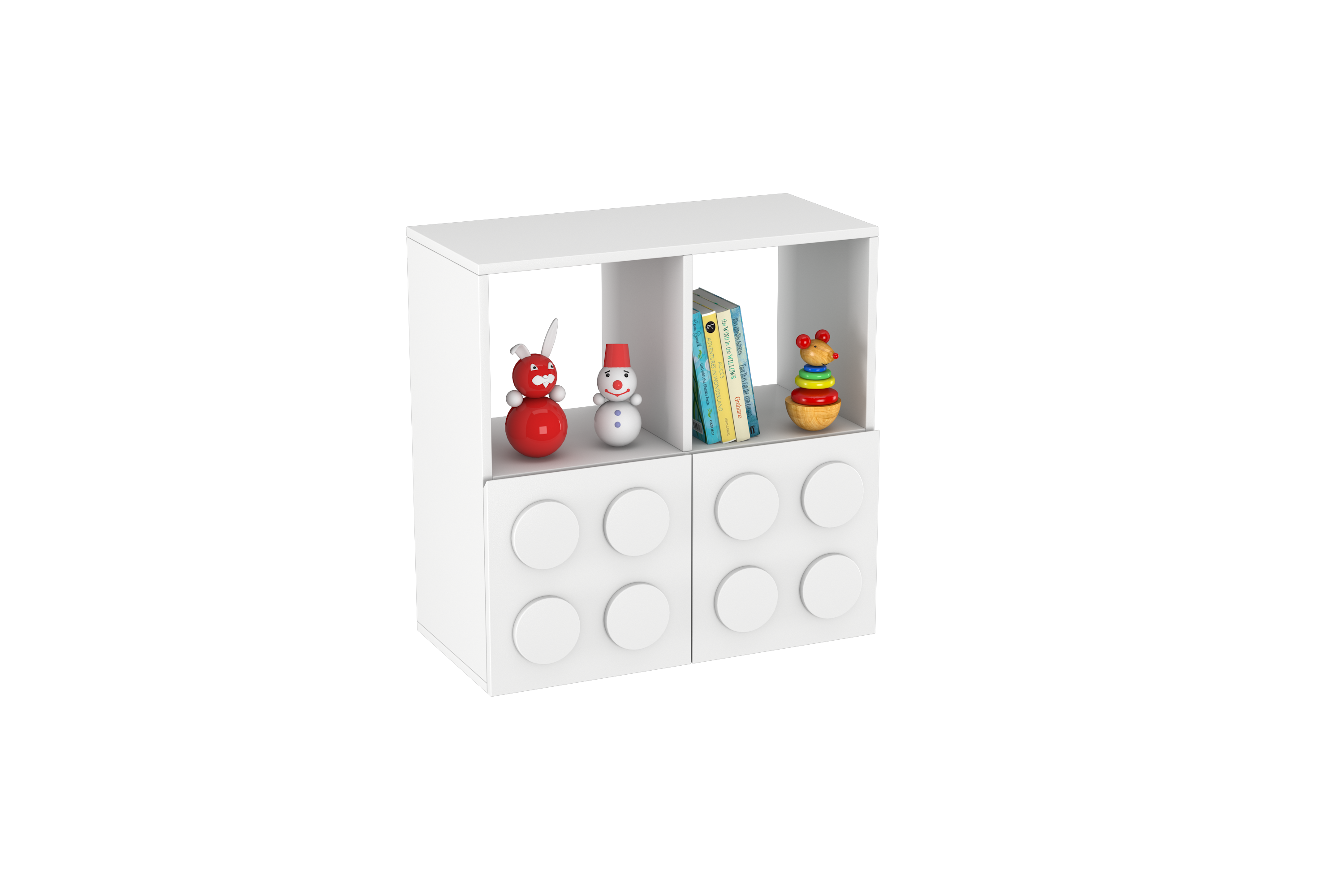 Lego Inspired Montessori Shelves 2x2