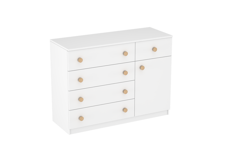 LittleBird Chest of Drawer S5 in White