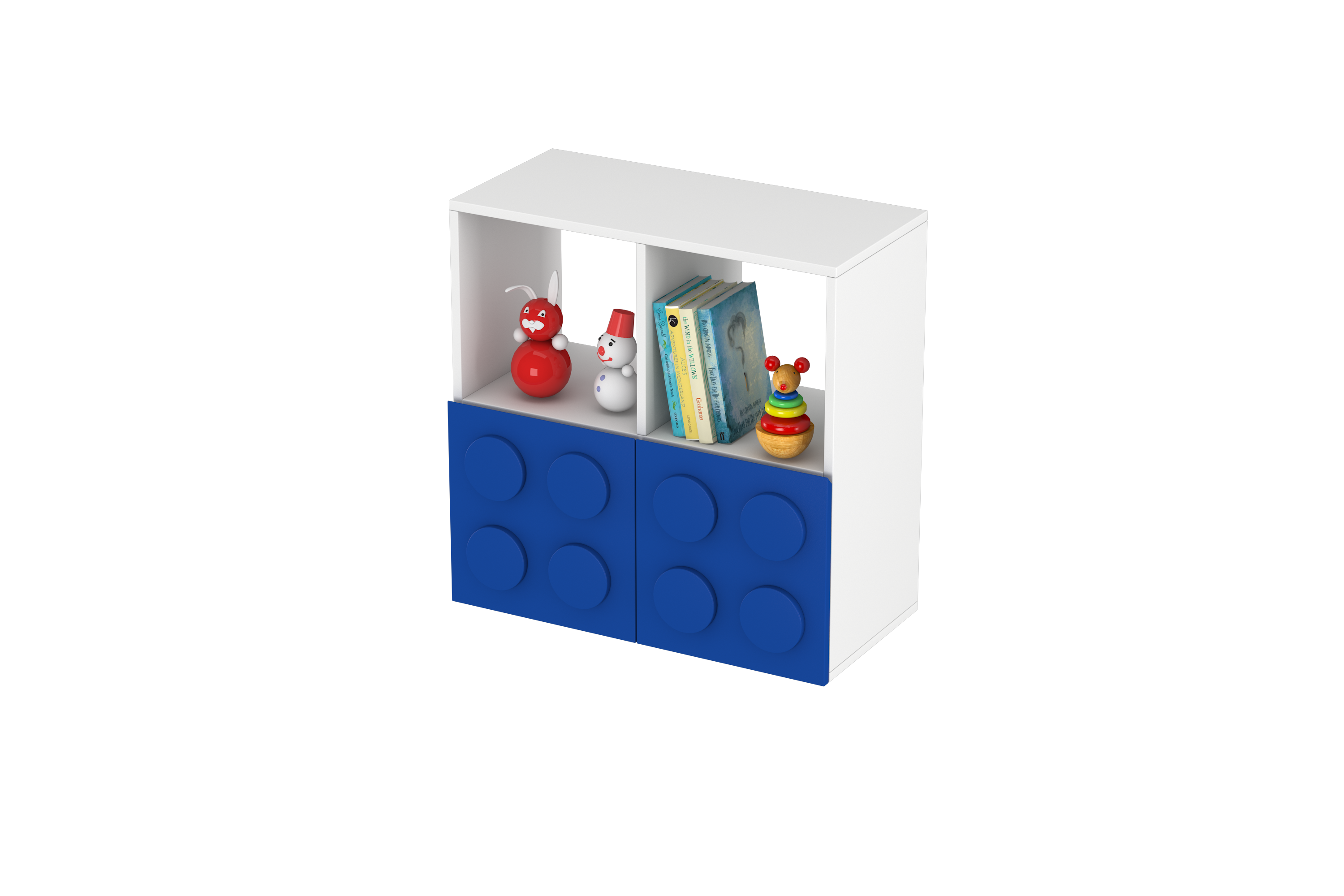 Lego Inspired Montessori Shelves 2x2