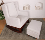 Sway Nursing Chair, Lumbar Cushion and Ottoman
