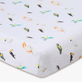 Bird Life- Fitted Changing Pad Sheets in Organic Cotton
