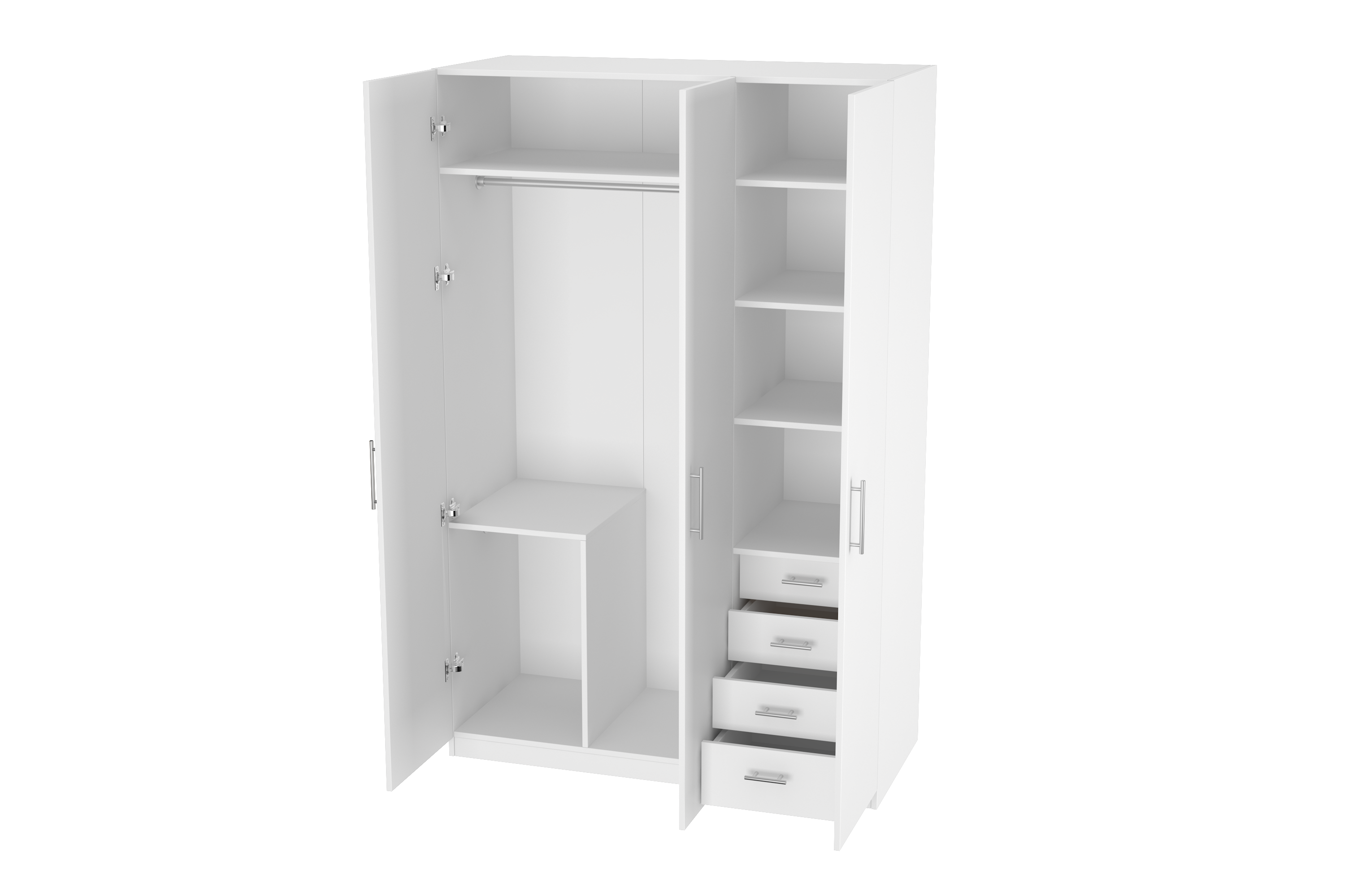 Elegant Three Door Wardrobe D5