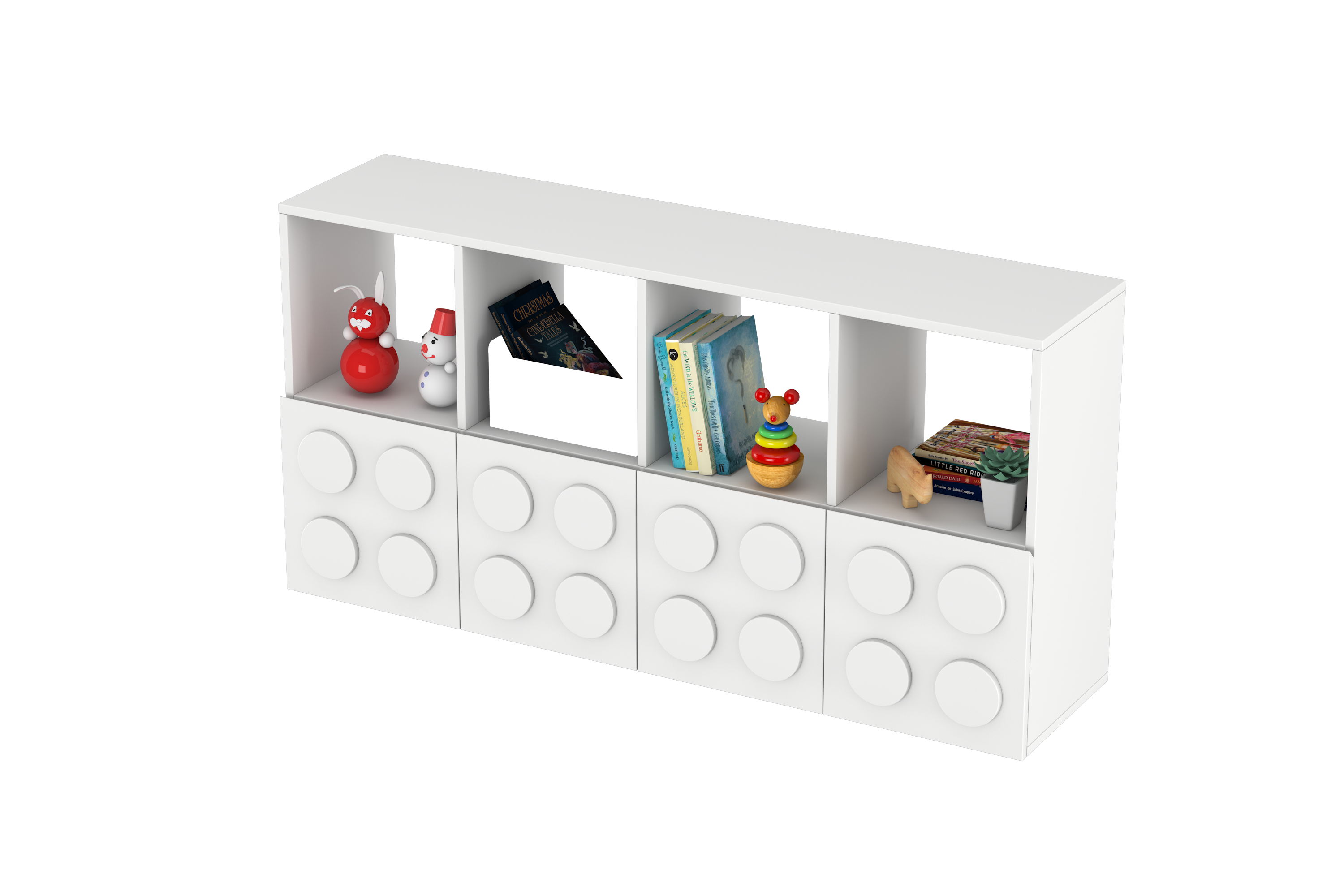 Lego Inspired Montessori Shelves 4x2