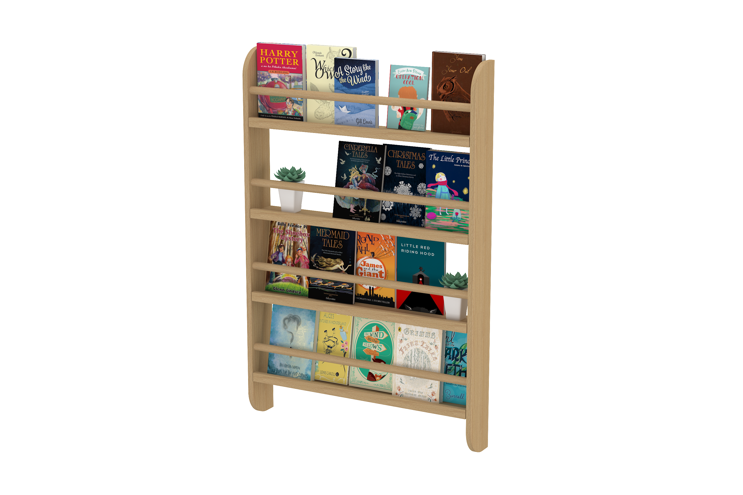 Ledge bookshelf in Oak