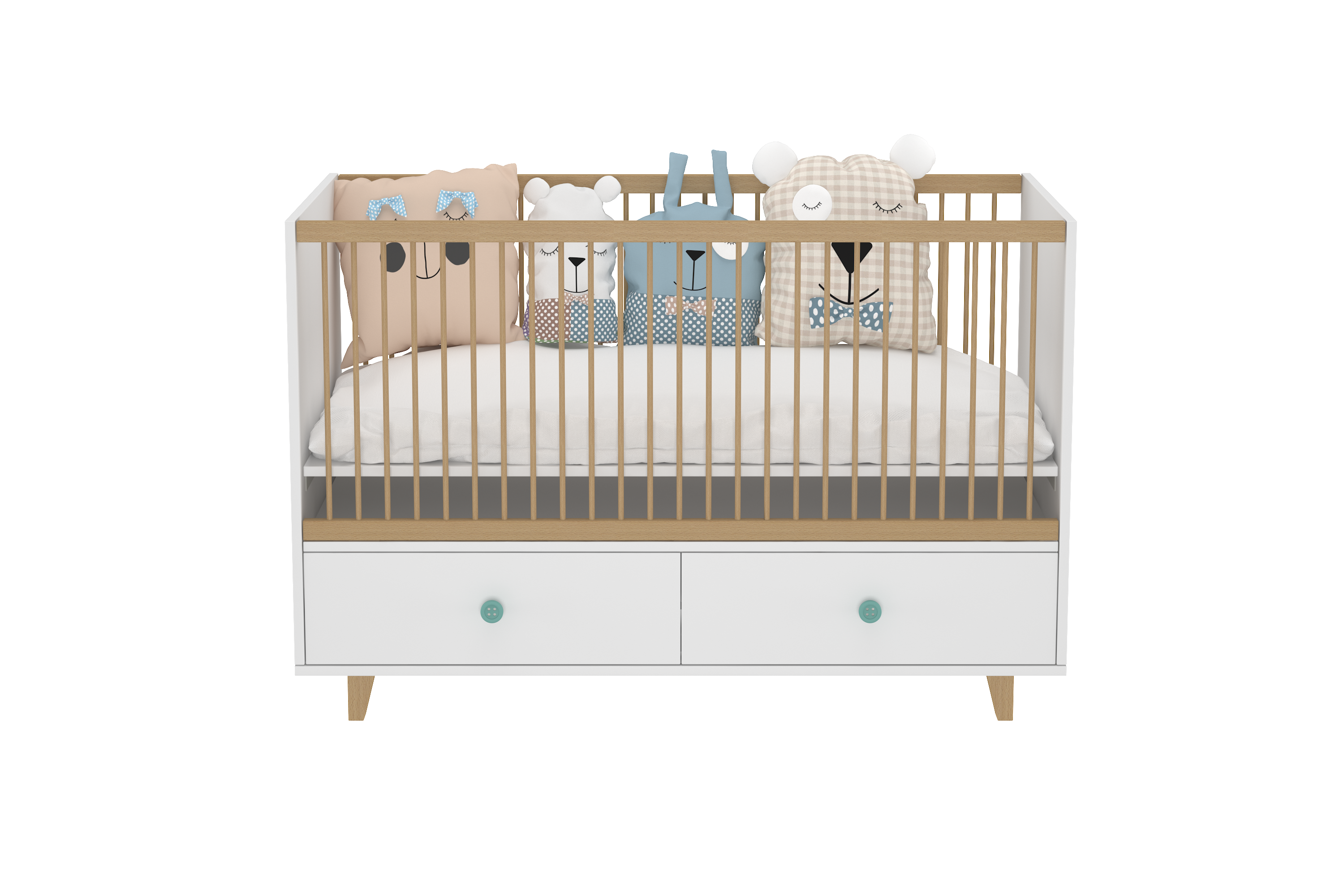 Baby Crib with Drawer