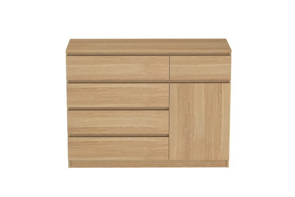 LittleBird Chest of Drawer S5 in Oak