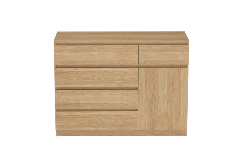 LittleBird Chest of Drawer S5 in Oak