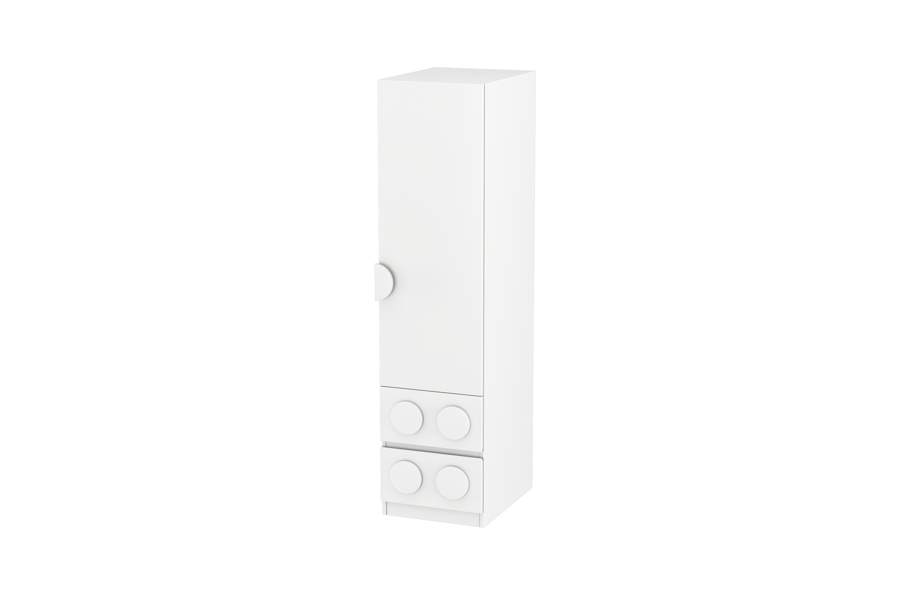 Lego Inspired Single Door Wardrobe