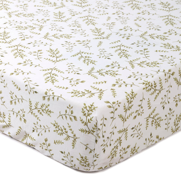 Green Life- Fitted Cot Sheets in Organic Cotton