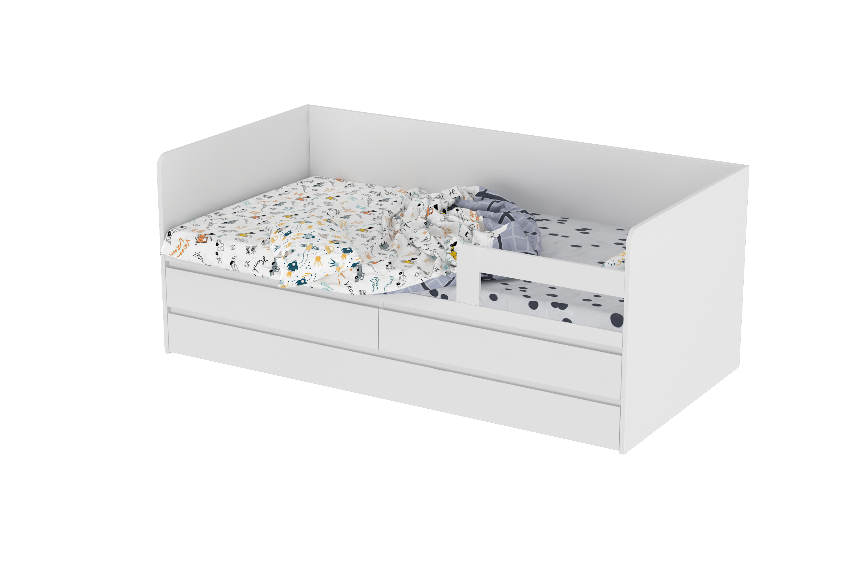 Vanilla Toddler Bed Option-2