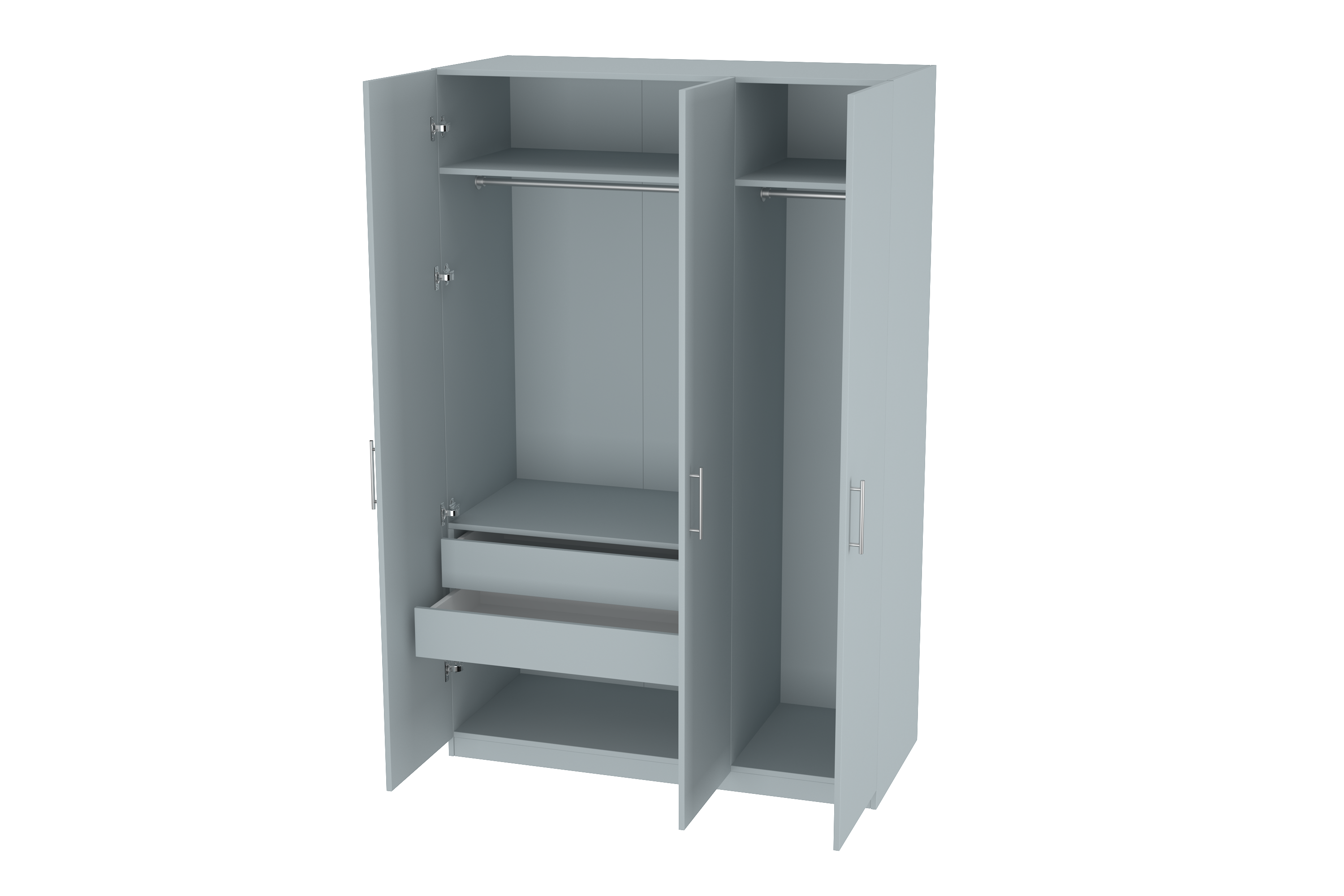 Elegant Three Door Wardrobe D4