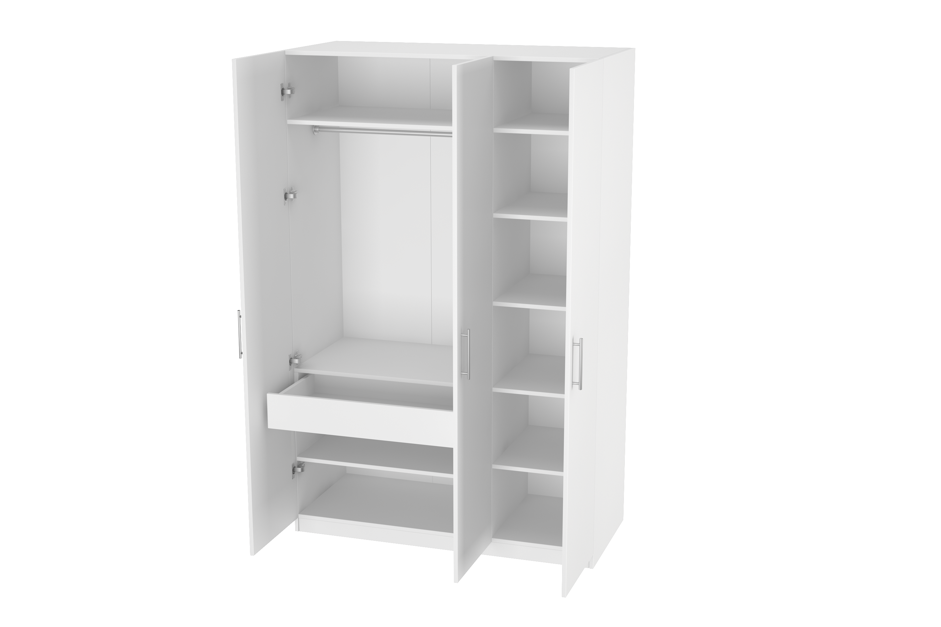 Elegant Three Door Wardrobe D1