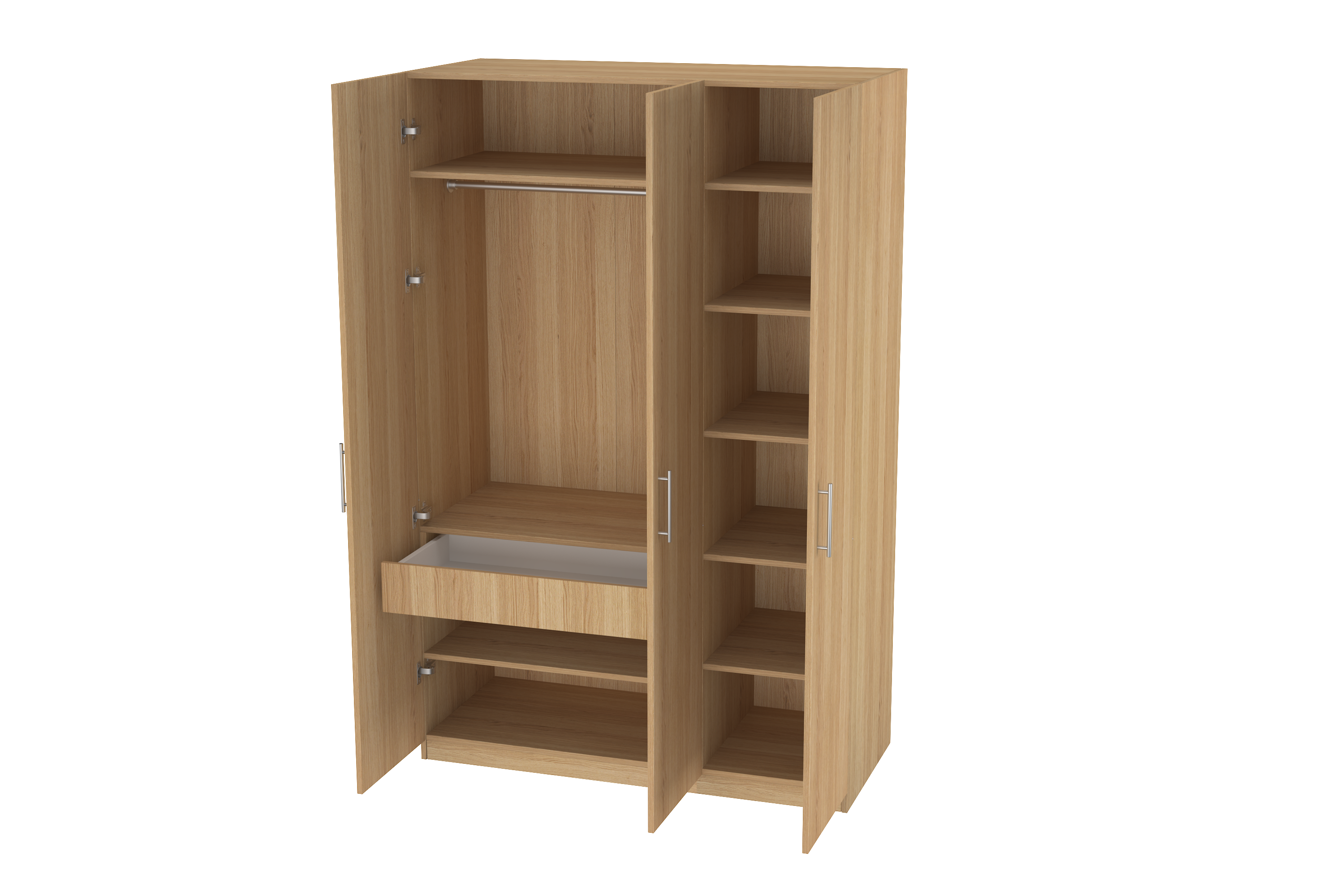 Elegant Three Door Wardrobe D1