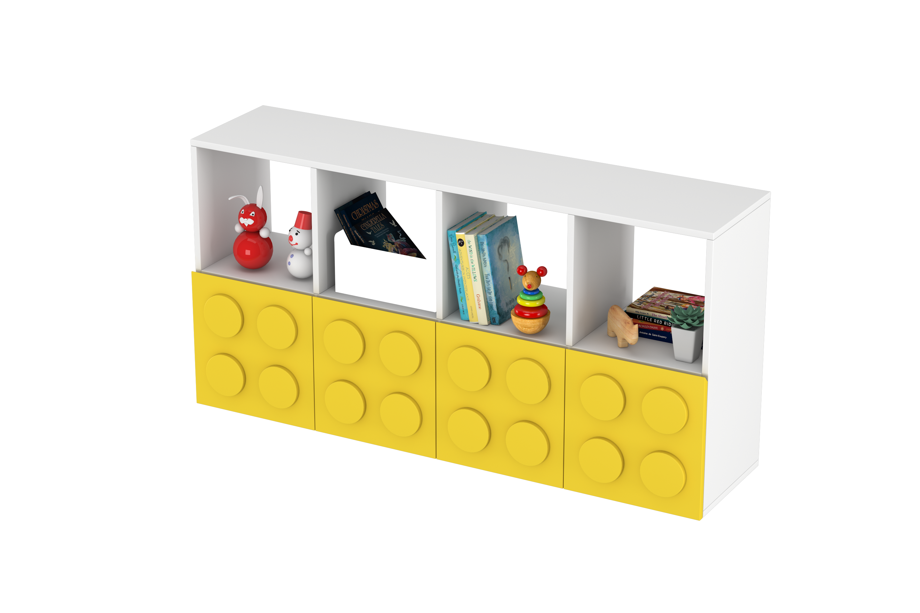 Lego Inspired Montessori Shelves 4x2