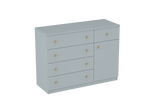 LittleBird Chest of Drawer S5 in Grey