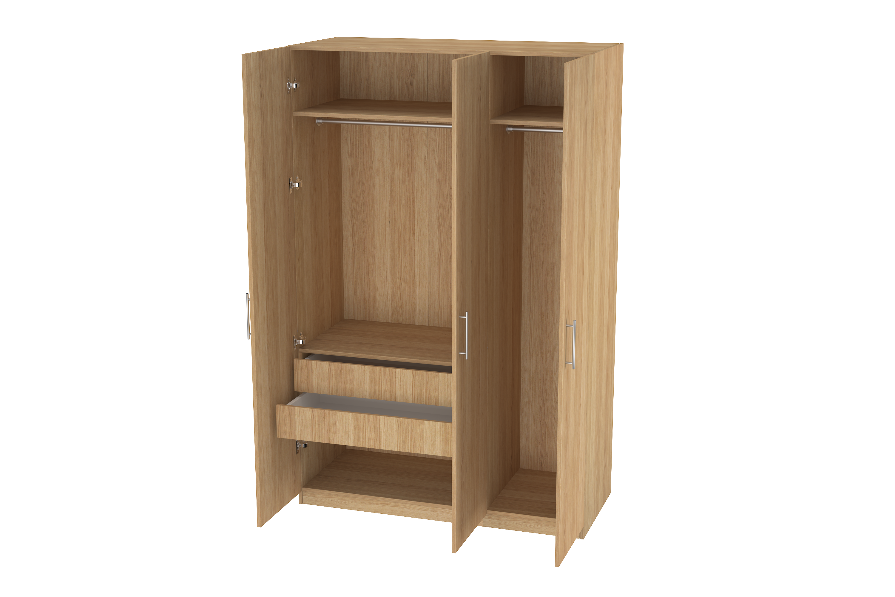 Elegant Three Door Wardrobe D4