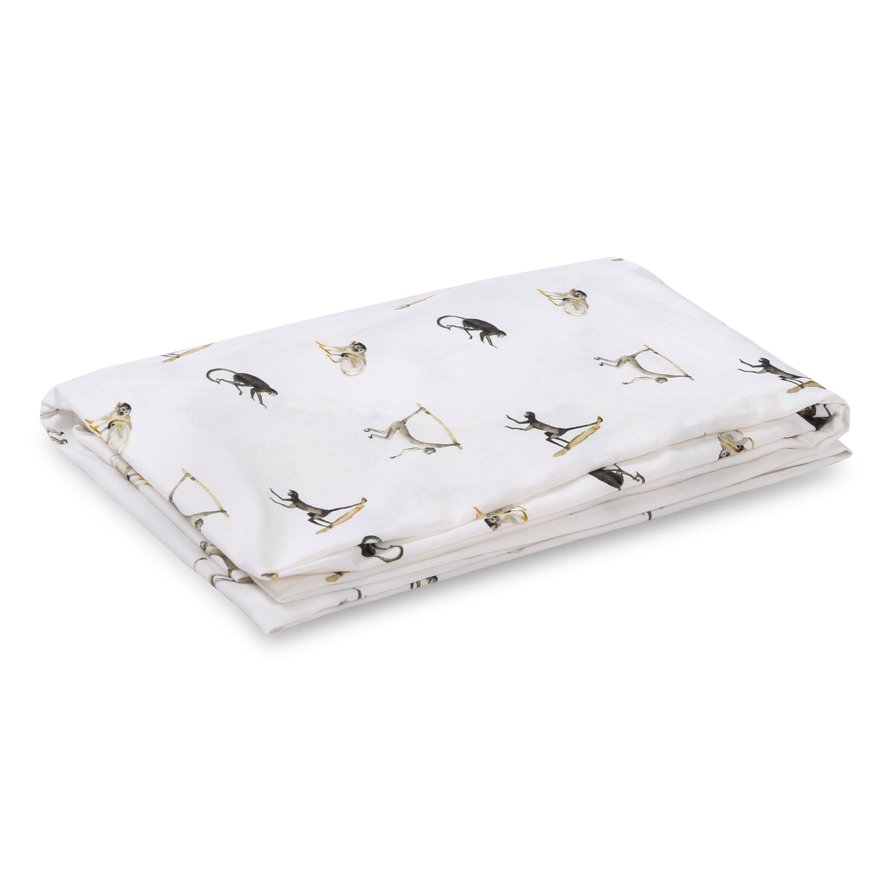 Monkey Life- Fitted Cot Sheets in Organic Cotton