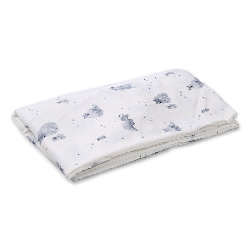 Bear Life- Fitted Cot Sheets in Organic Cotton