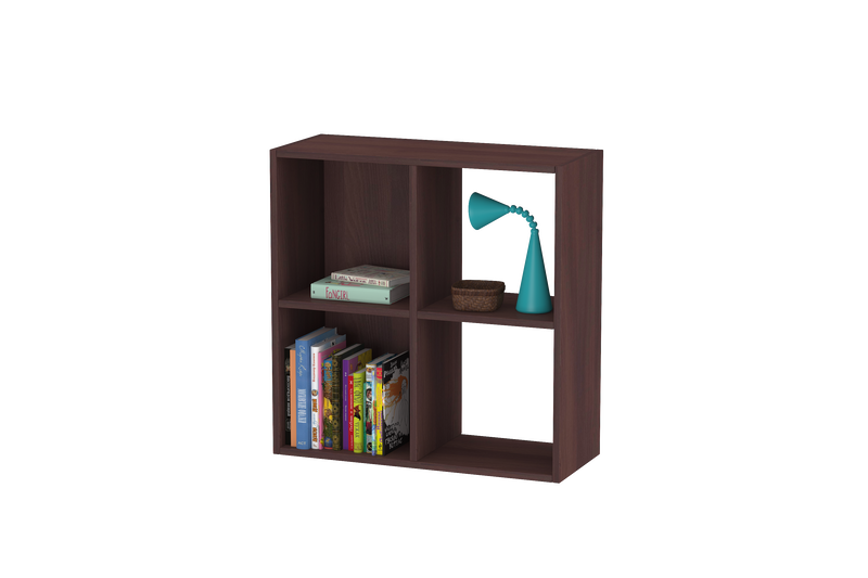 Montessori 2x2 Shelves In Oak & acacia laminate