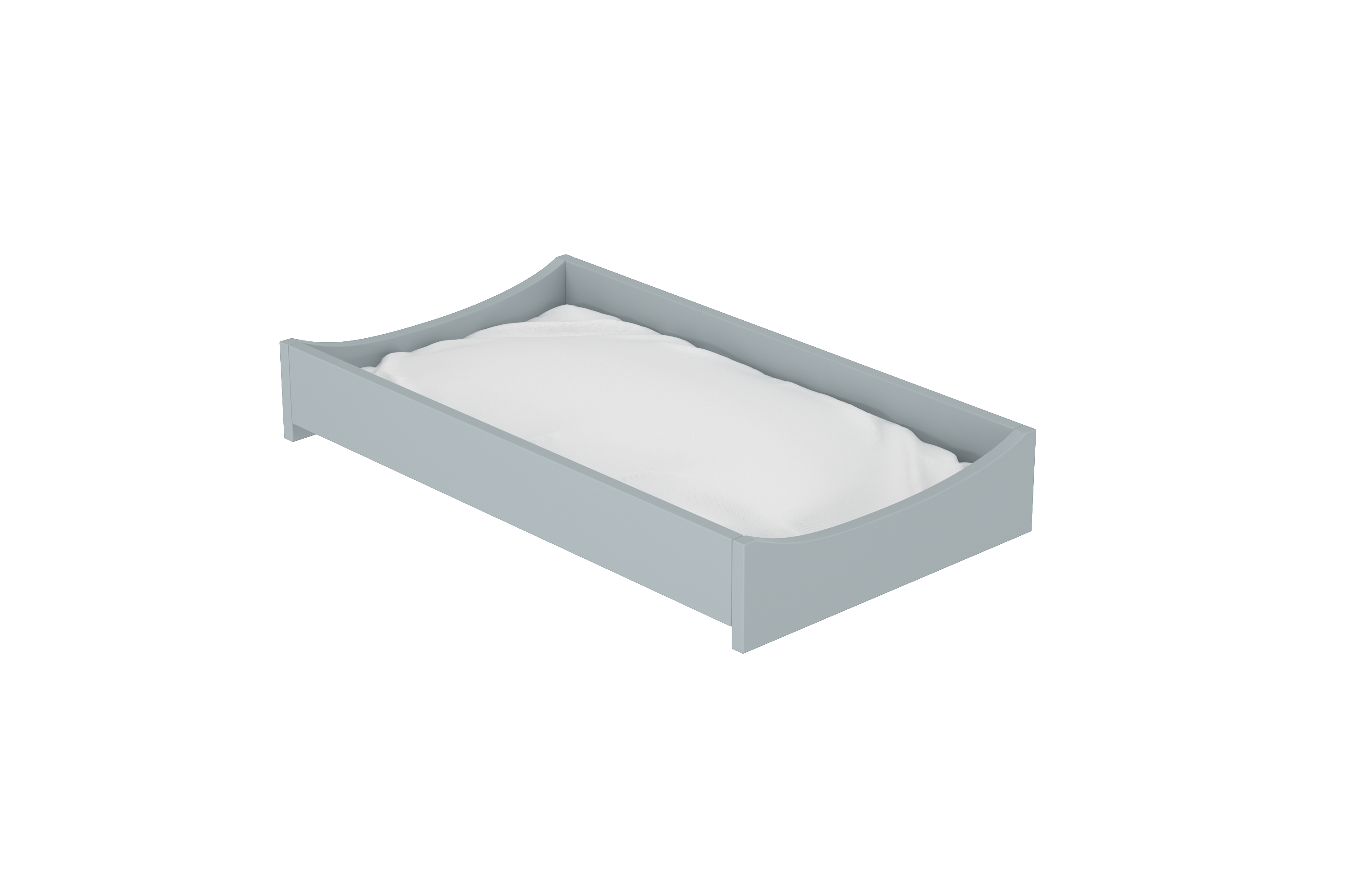 Crib Diaper Changing Tray in Steam Grey