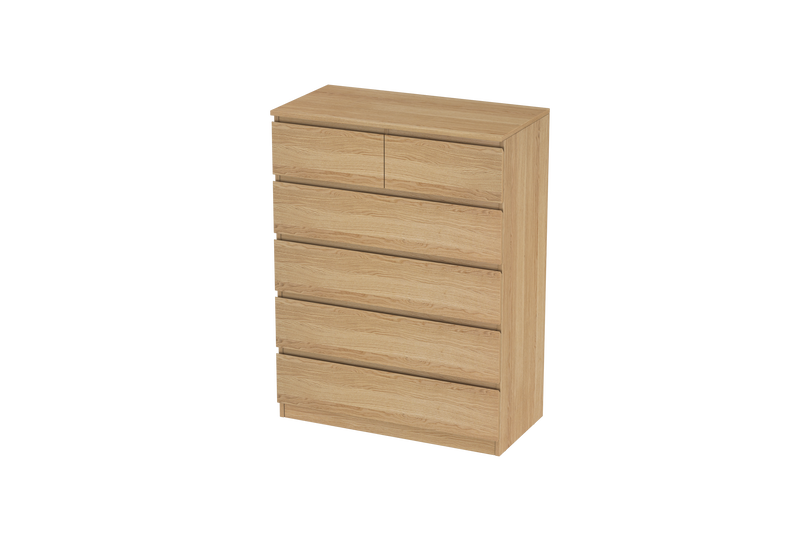 LittleBird Chest of Drawer S4 in Oak