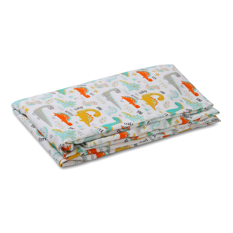 Dino Life- Fitted Cot Sheets in Organic Cotton