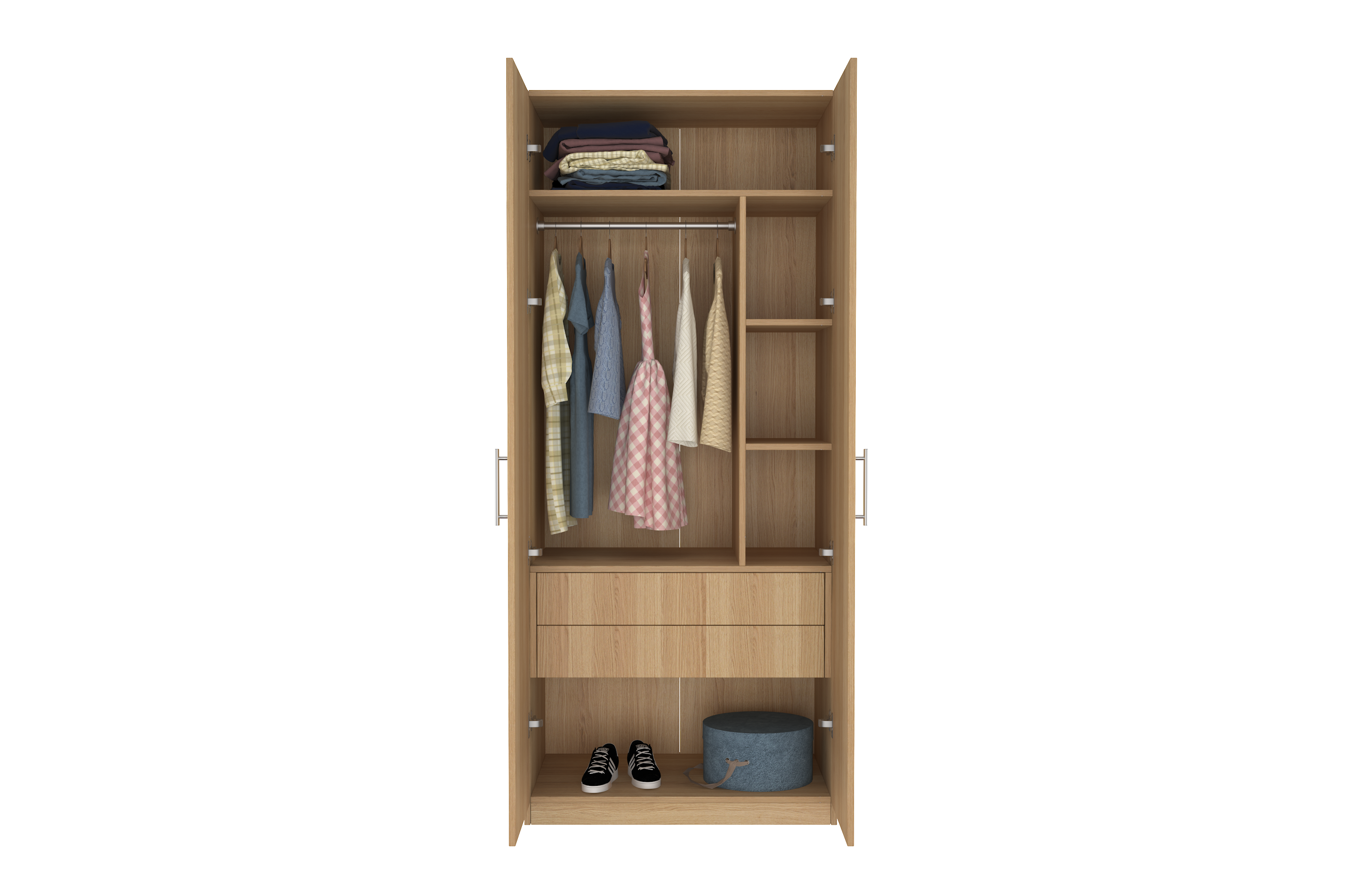Elegant Two Door Wardrobe D4