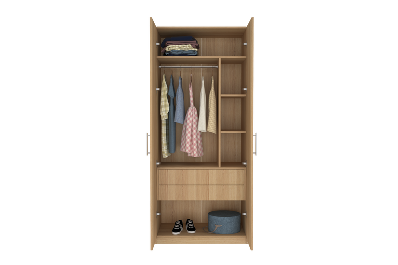 Elegant Two Door Wardrobe D4