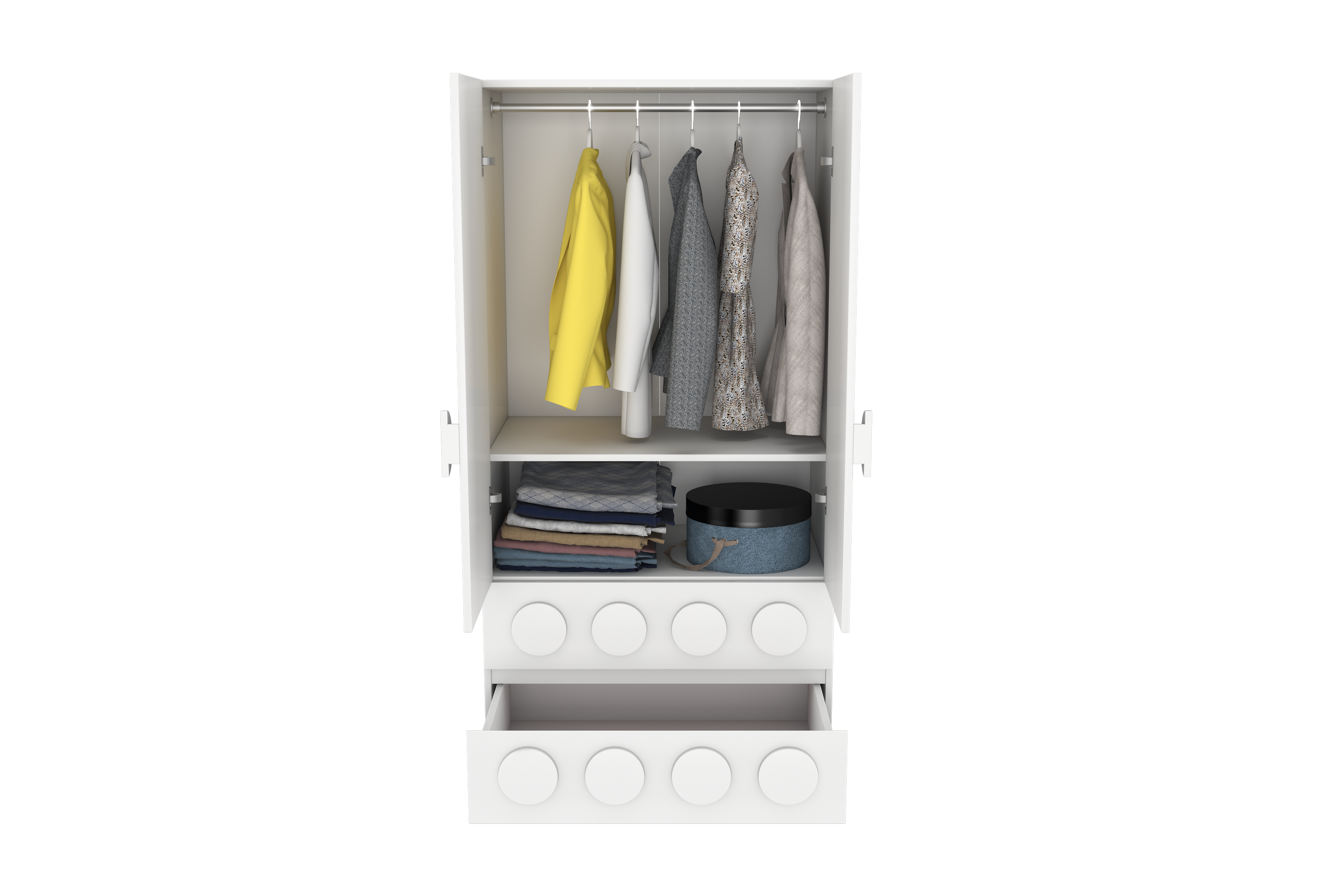 Lego Inspired Two Door Wardrobe