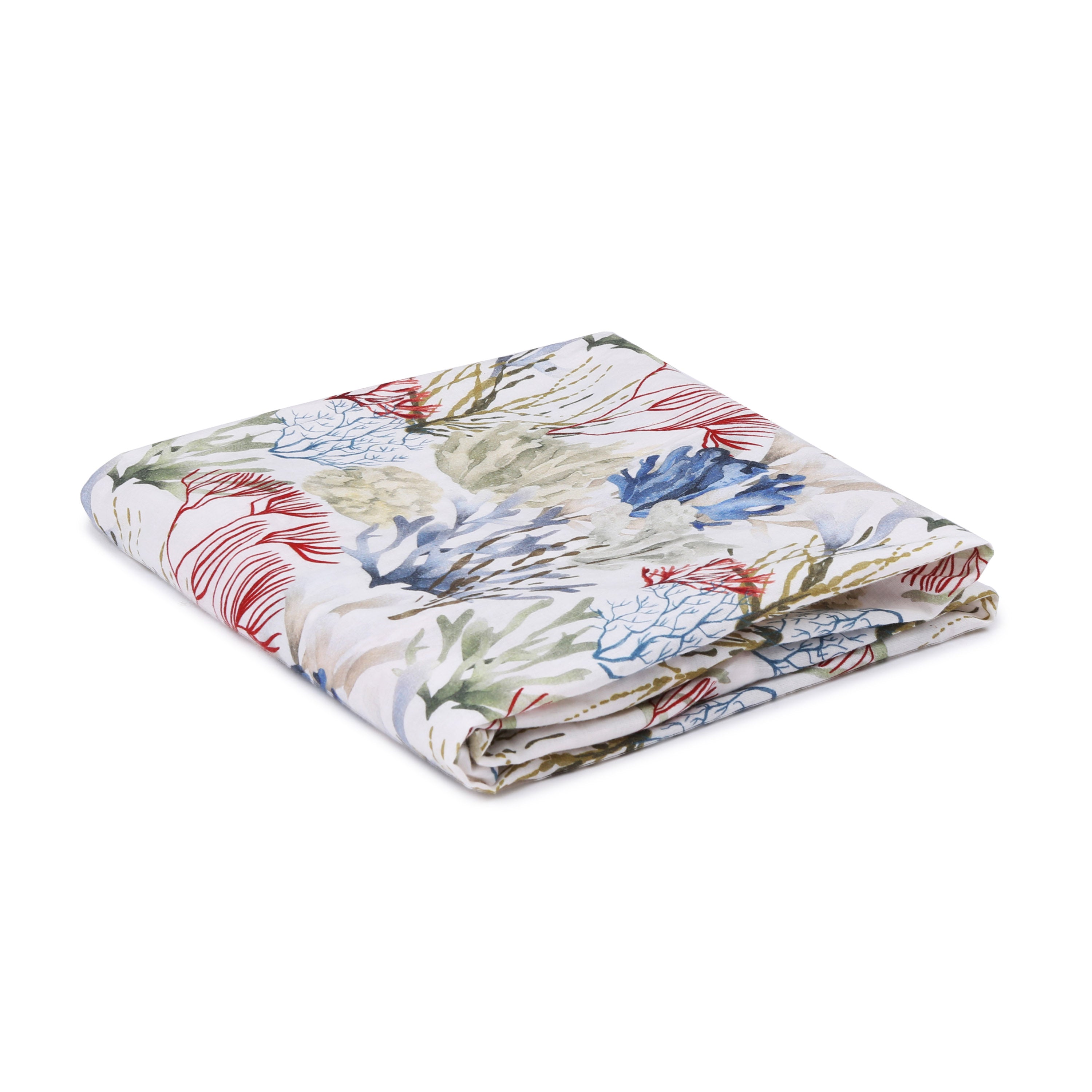 Coral Life- Fitted Changing Pad Sheet in Organic Cotton