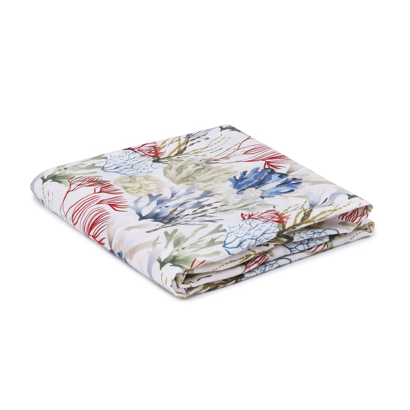 Coral Life- Fitted Changing Pad Sheet in Organic Cotton