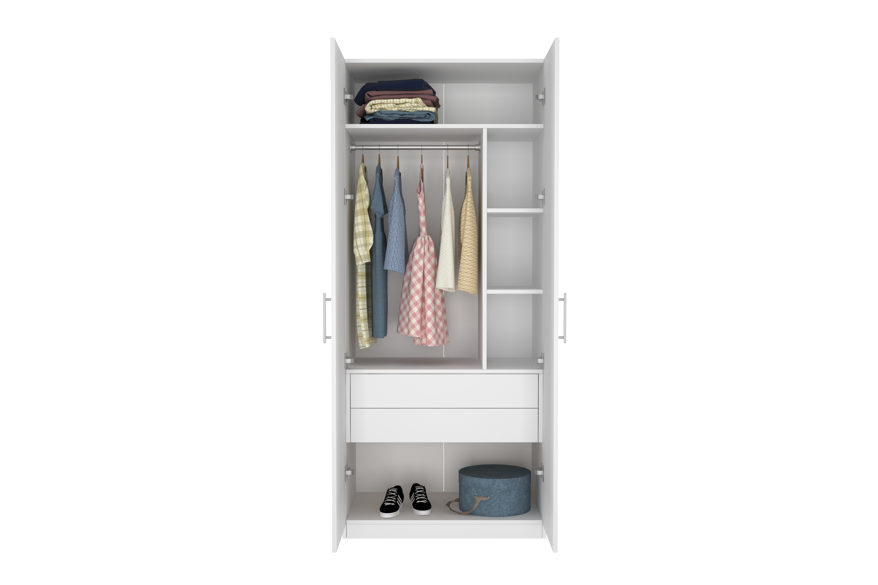 Elegant Two Door Wardrobe D4
