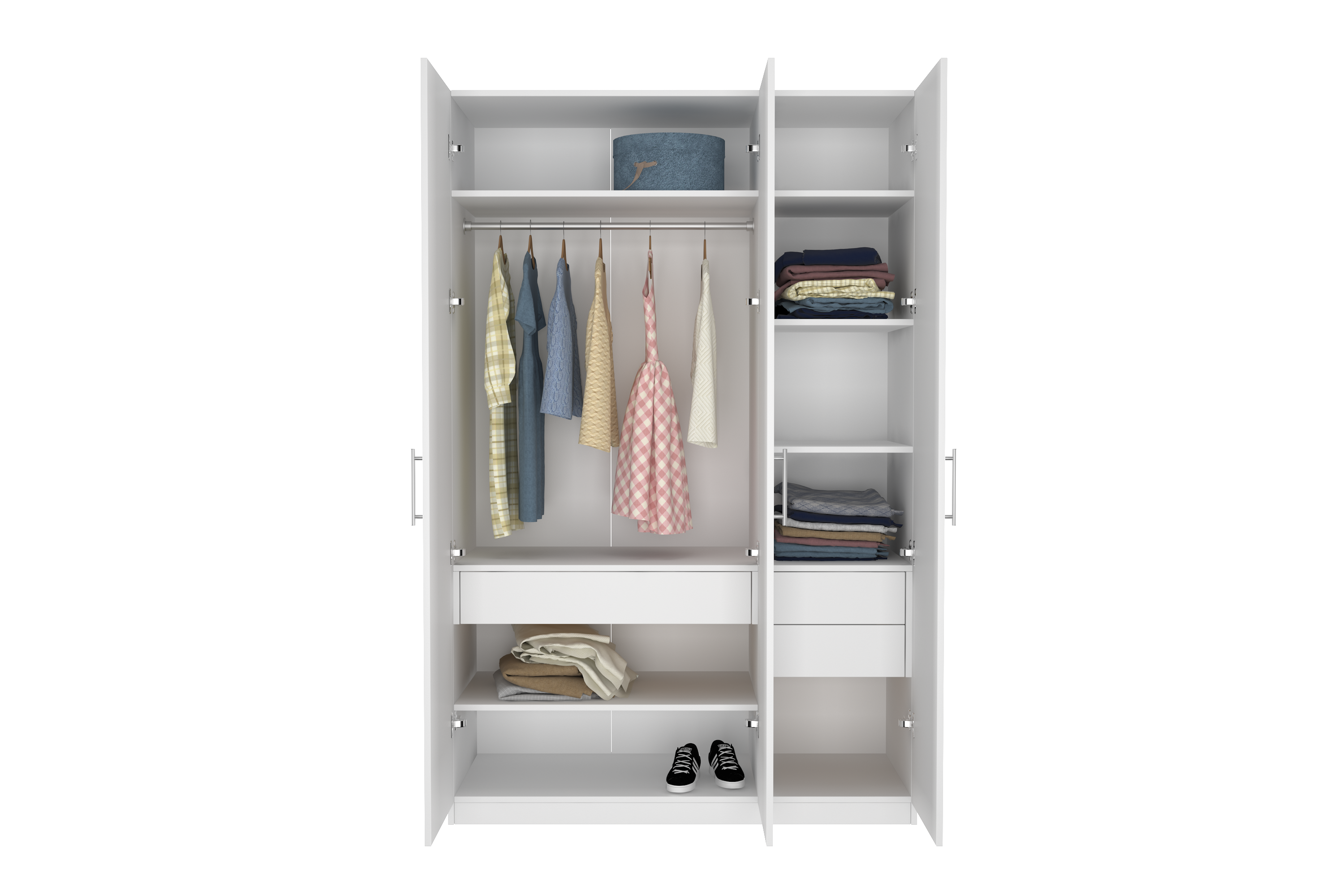 Elegant Three Door Wardrobe D2